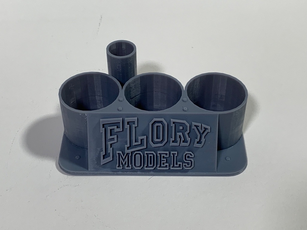 Geprinte Flory Models Micro 3 fles houder