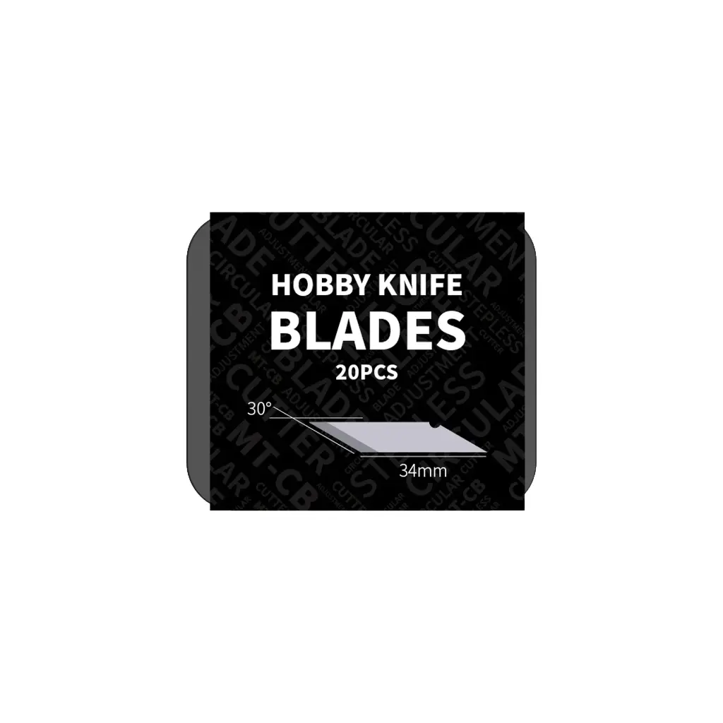 Hobby knife spare blades broad