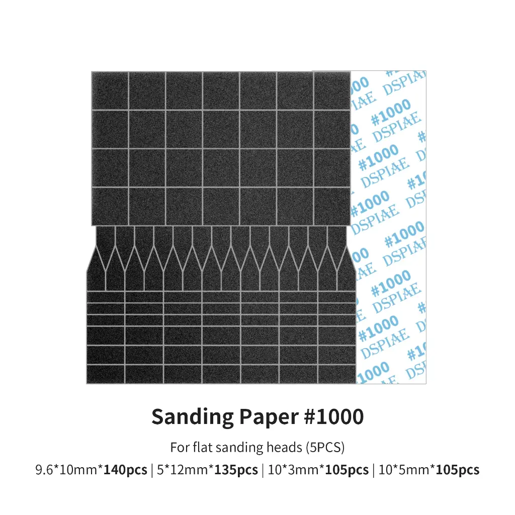 Sanding paper grid 1000 for flat sanding heads ES-A