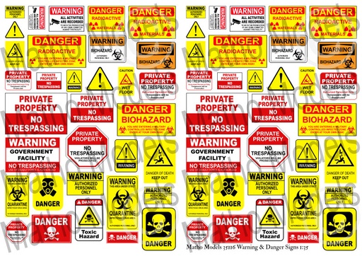 [35116] 35116 Warning & danger signs 1/35