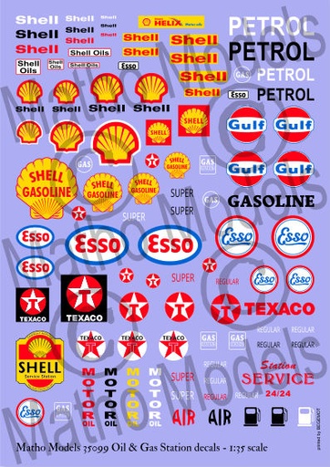 [35099] 35099  Oil & gas station decals 1/35