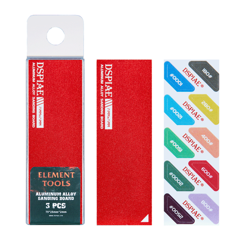[AS-RD25] AS-RD25  Aluminium sanding board red 25mm