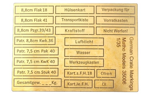 [35006] 35006  German crate markings