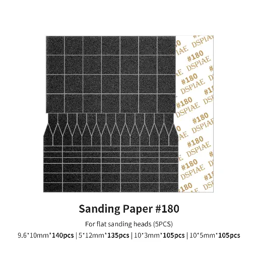 [SP-ES01] Sanding paper grid 180 for flat sanding heads ES-A