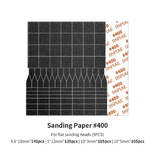 [SP-ES04] Sanding paper grid 400 for flat sanding heads ES-A
