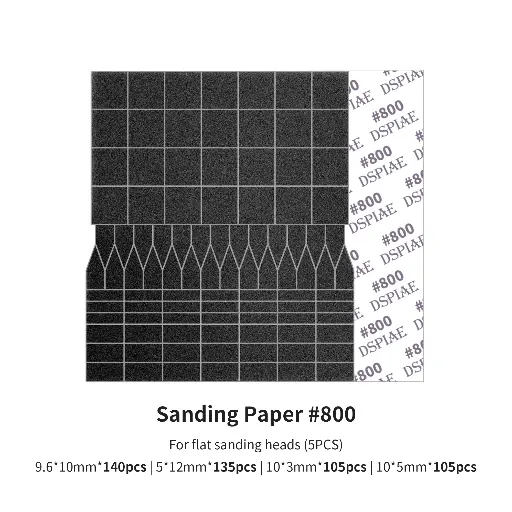 [SP-ES08] Sanding paper grid 800 for flat sanding heads ES-A